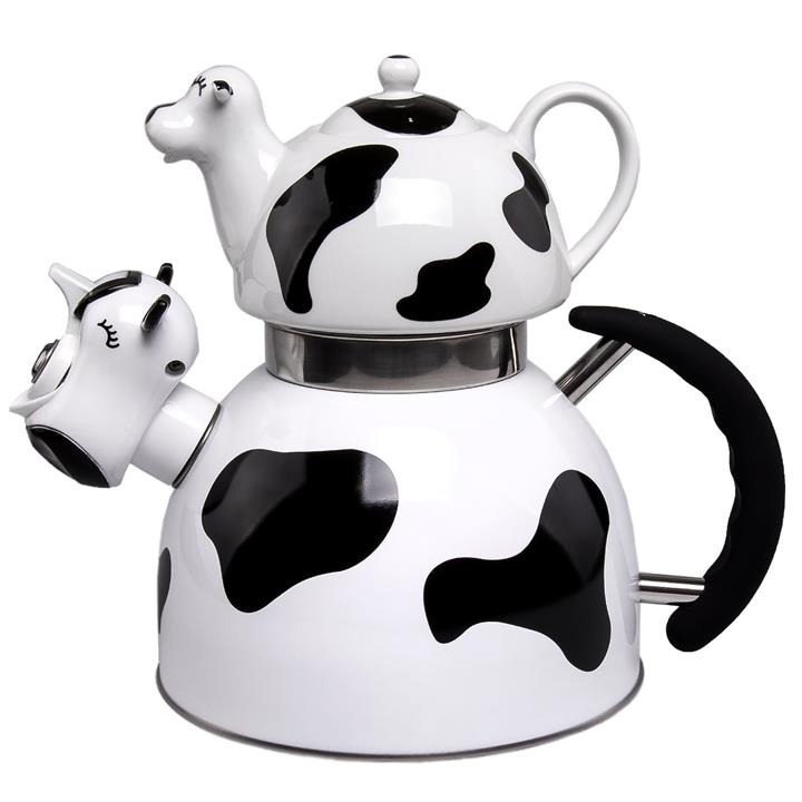 کتری قوری پرانی طرح گاو مدل 161 Perani 161 Kettle And Teapot Set